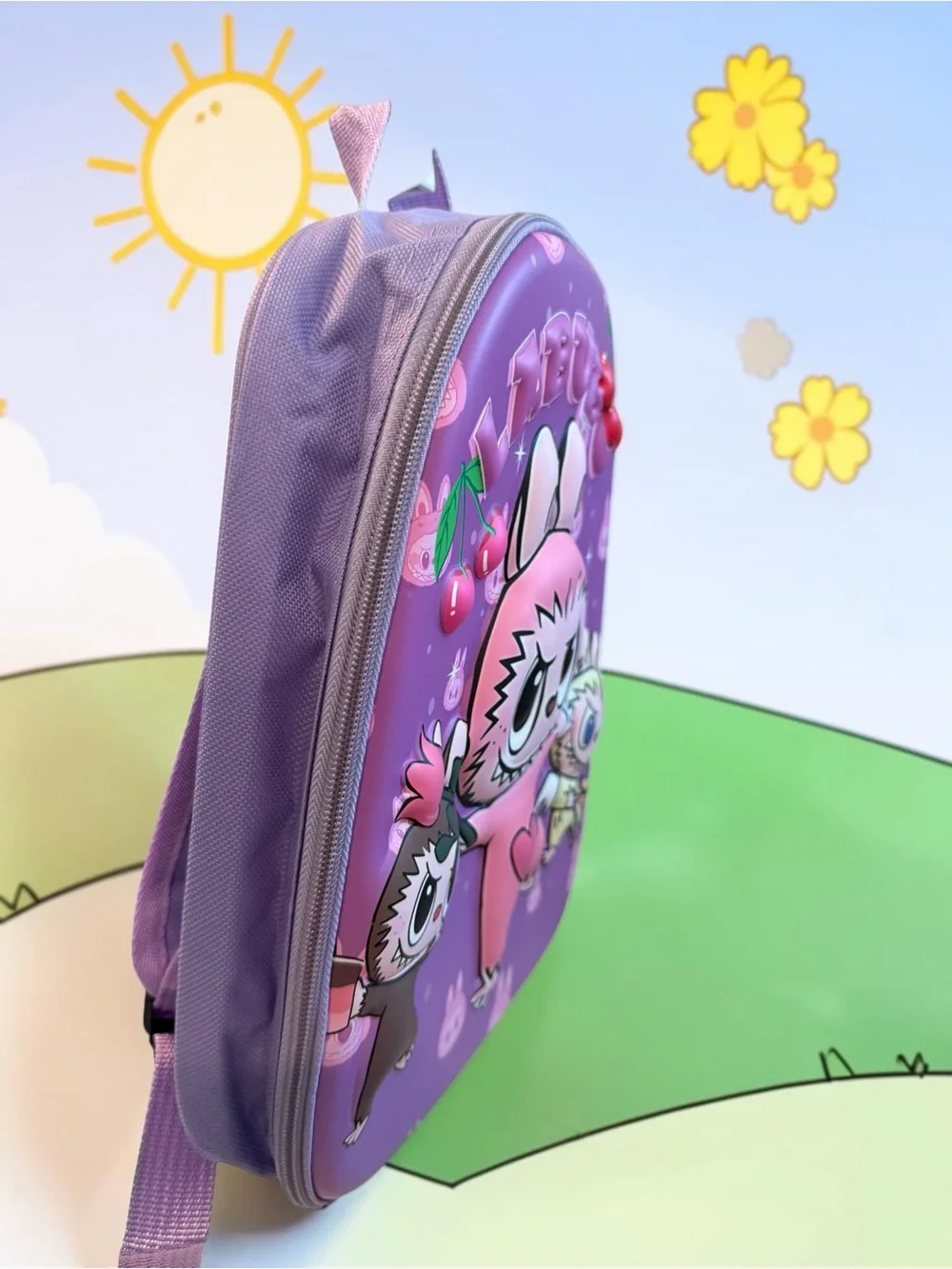 NWOT Labubu Purple Kids Backpack unbranded